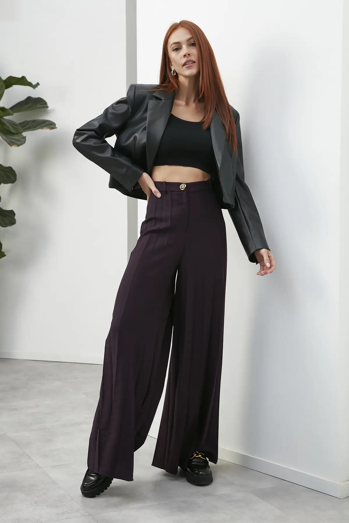 

Trendyol Purple Woven Pants TWOAW22PL0710