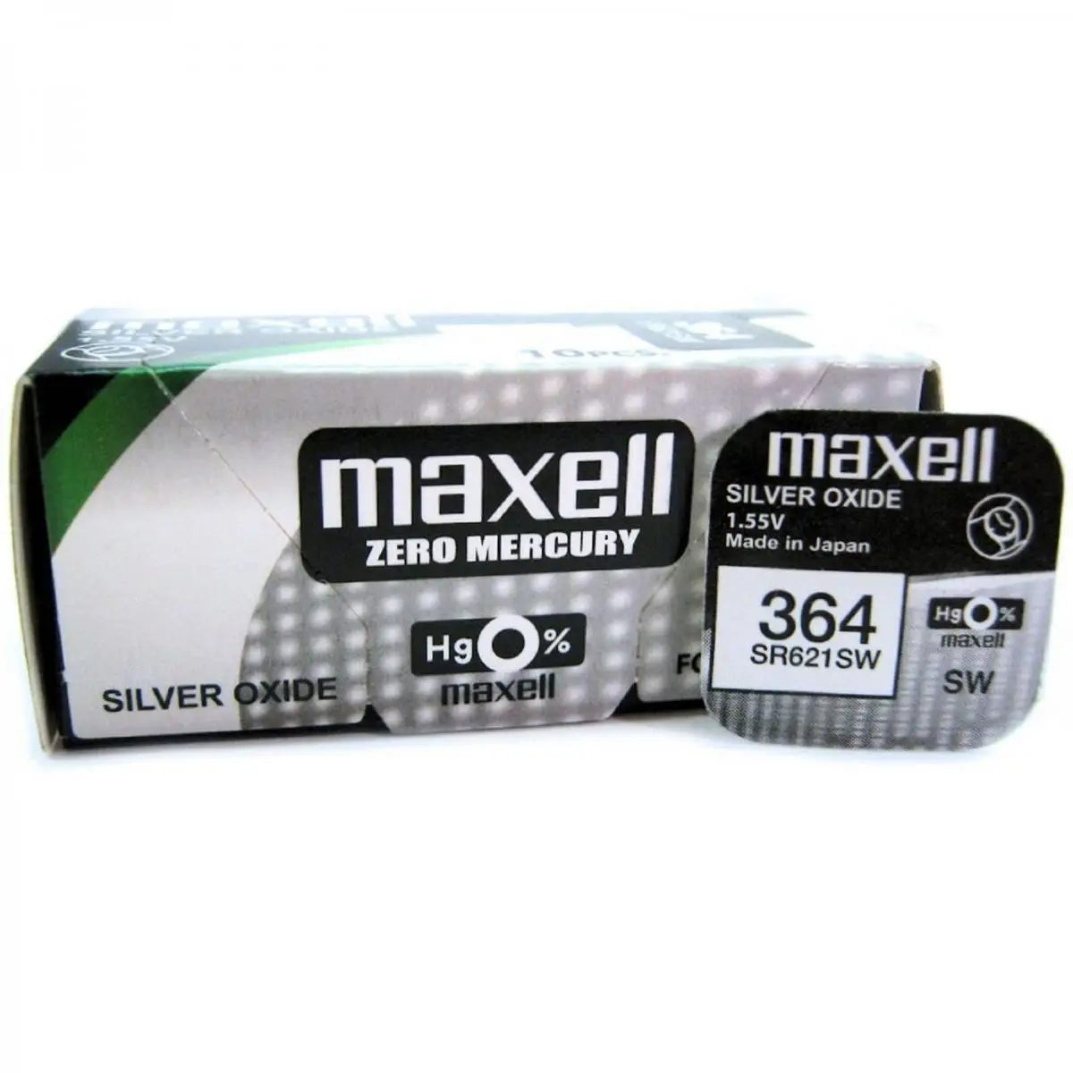 

Boton Maxell batteries original battery silver oxide SR621SW blister 5X Uds