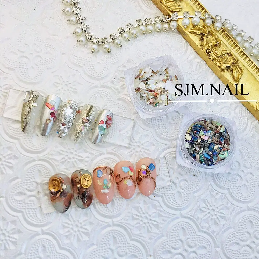 

Multicolor Gift DIY Charm 3D Nail Art Manicure Decoration Nail Parts Sea Shell Stone