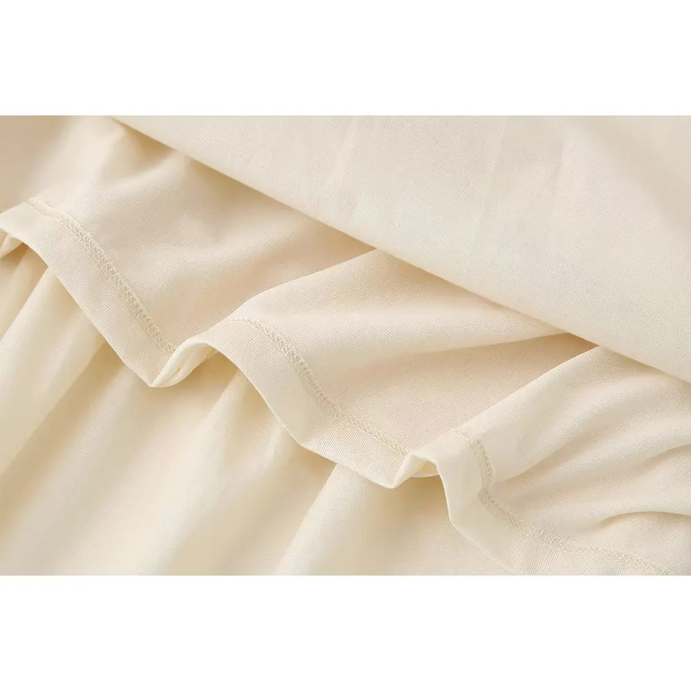 Женское модное бежевое платье-миди DUOPERI женское шикарное повседневное длинное