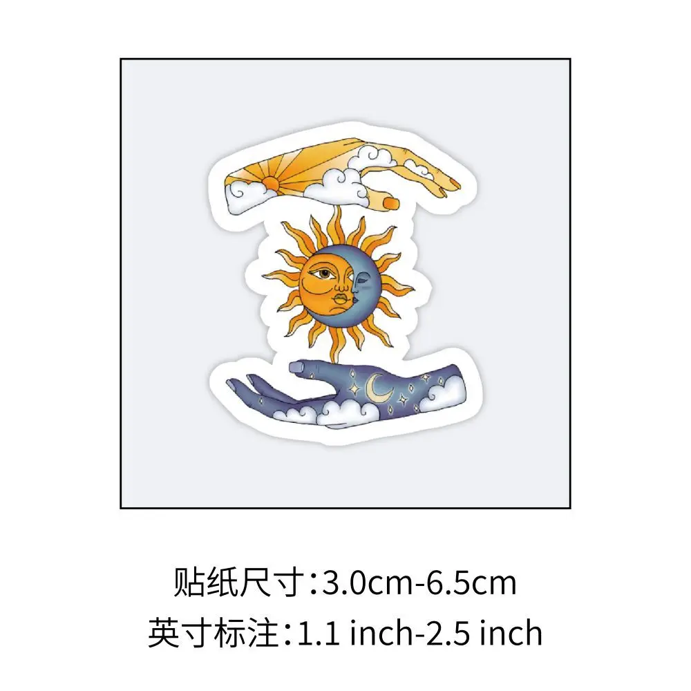 60 шт. стикеры в виде Луны и солнца