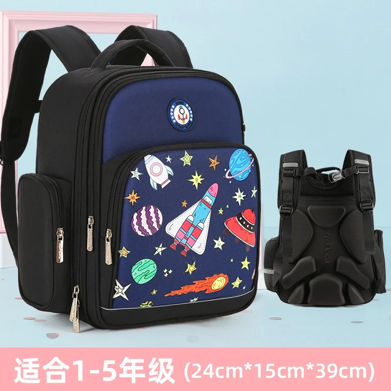 Girls Unicorn Boys Dinosaur Cartoon Backpacks New Fashion High-capacity Children Students Rocket Spine Protecting Schoolbags Hot