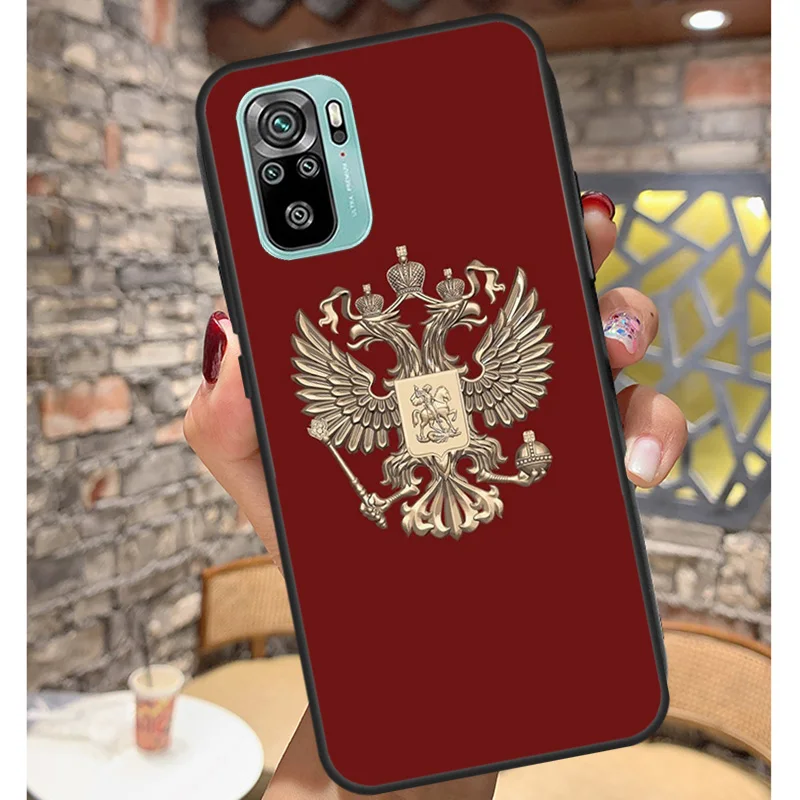 Чехол с гербом Российской империи для Xiaomi Redmi Note 12 Pro 8 9 10 11 9S 10S 11S 12S 12C 10C 9C 10A чехол