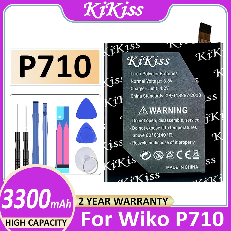 KiKiss C330 P710 Powerful Battery For Wiko C330 For Wiko P710 High Capacity Batterij + Track NO