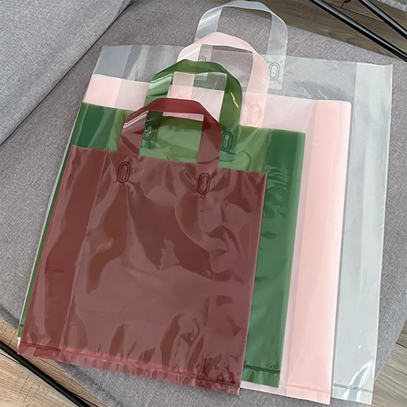 Прозрачные пластиковые пакеты с принтом