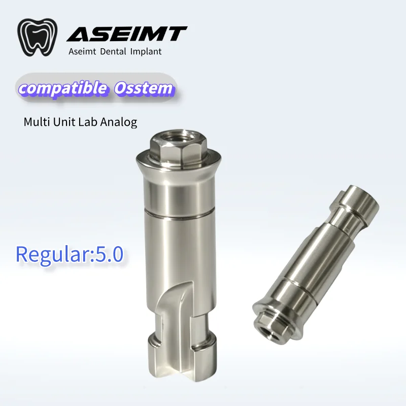 Фото Зуботехнический аналог Multi Unit Lab Analog 4.0/4.8/5.0 мм для Osstem ASEIMT, титановый мультиюнит-абатмент, совместимый с CAD/CAM для зуботехнических лабораторий №3