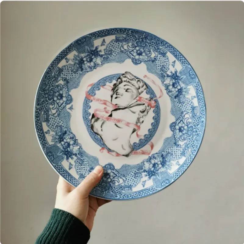 качественная декоративная тарелка Greek Bacchus подвесная бытовая посуда для завтрака