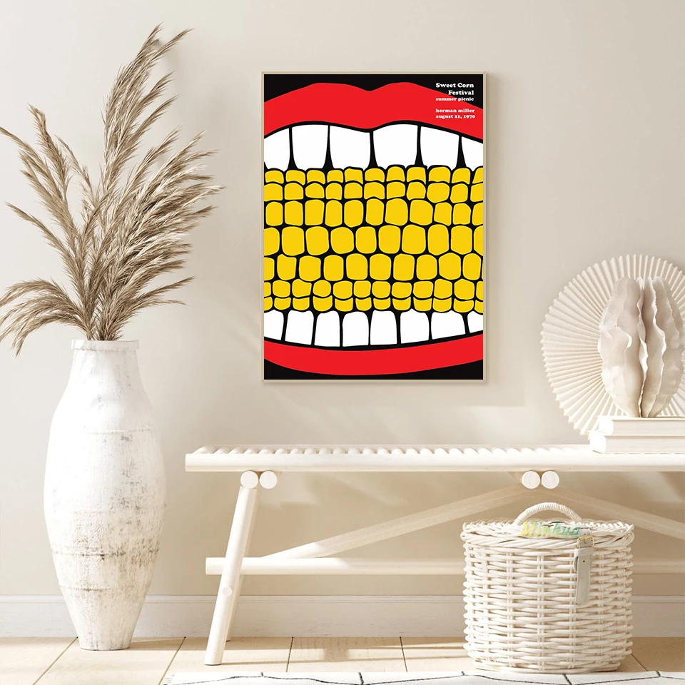 Постер на стену для летнего пикника, фестиваля сладкой кукурузы, 1971 год