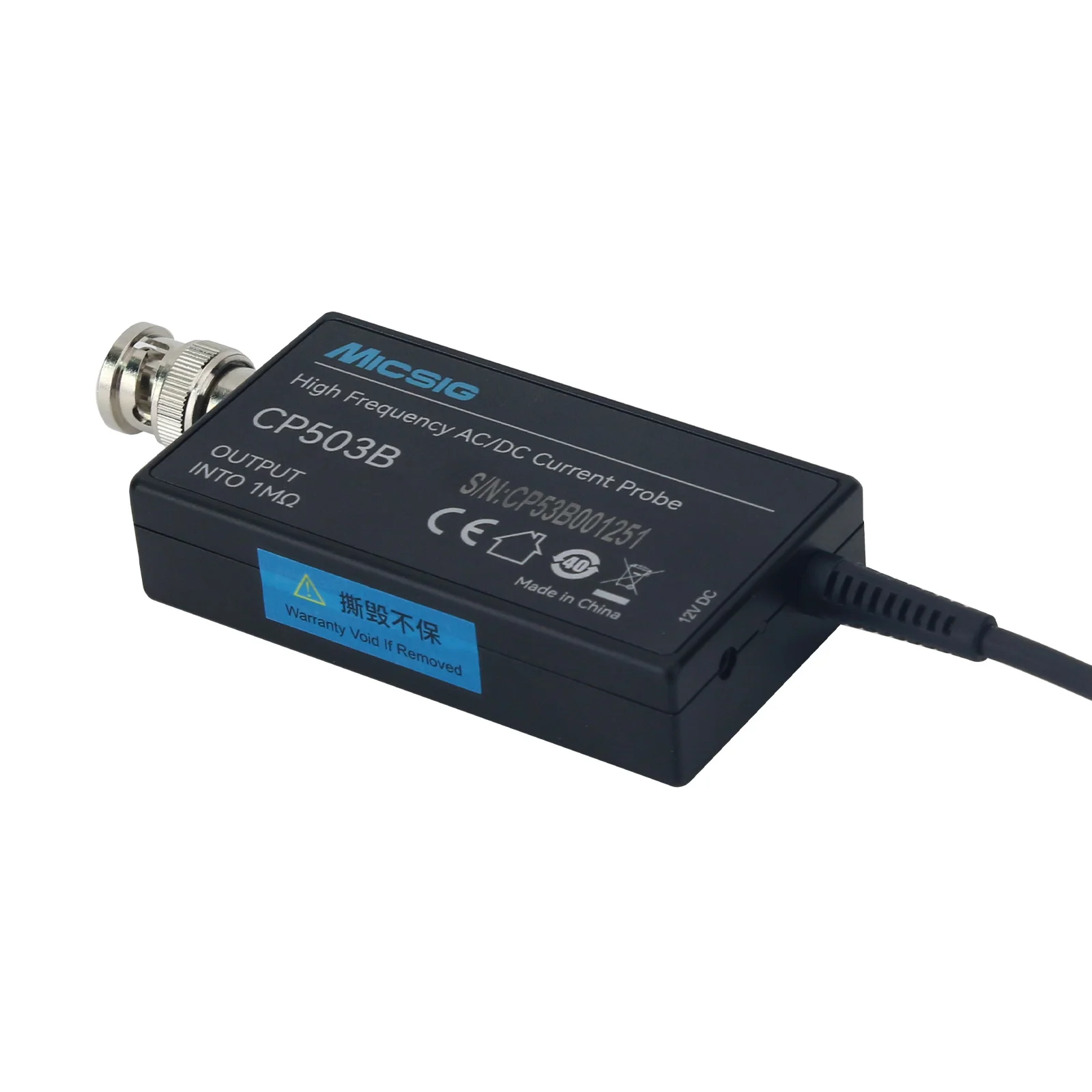 Фото Высокочастотный токовый пробник GOOD Micsig CP1003B 100 МГц 5А/30А с двумя диапазонами измерения, AC/DC, с разъемом BNC для осциллографа №5