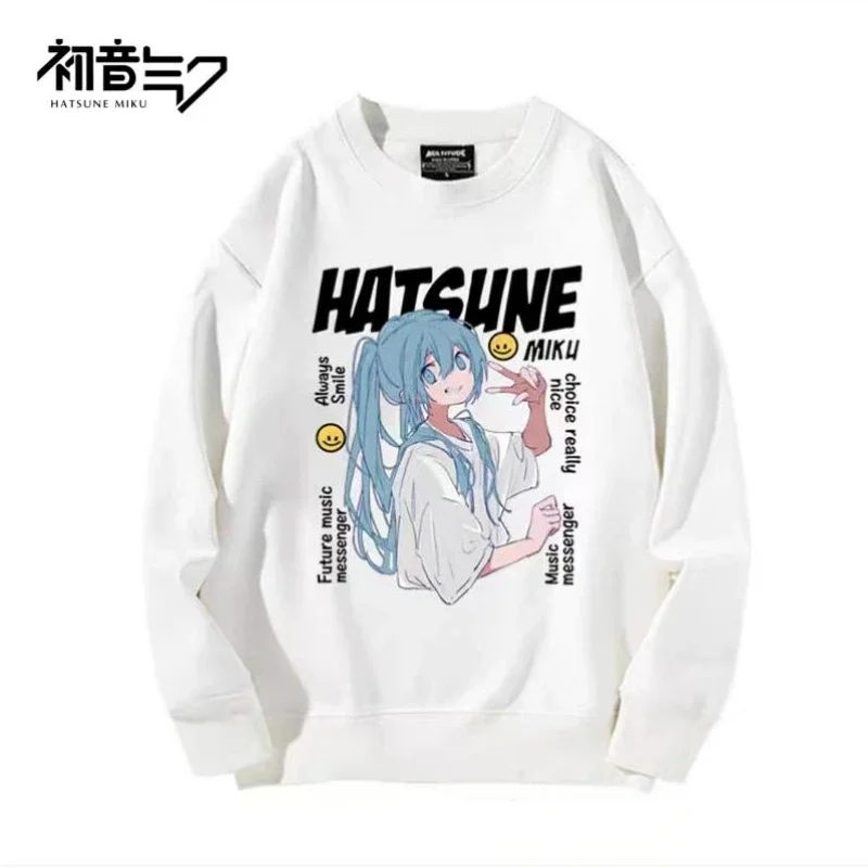 

Hatsune Miku anime MIKU joint sweatshirt men and women 2D jacket spring and autumn teenager cartoon cute kawaii new wholesale