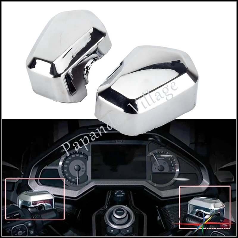 

For Honda Gold Wing GL1800 Motorcycle Chrome Front Brake Master Cylinder Cover Decorative Accent For DCT Tour Airbag 2018-2022