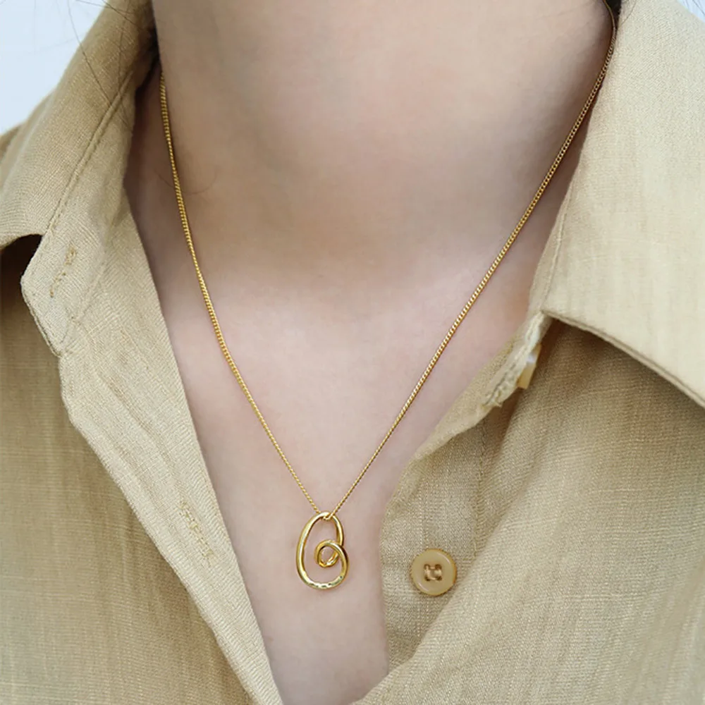 ANDYWEN новинка 100% ожерелье из стерлингового серебра 925 пробы длинная цепь толстая