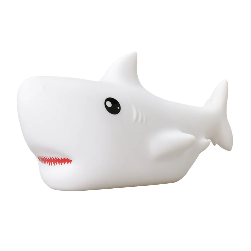 

1 Set USB Night Light Bedside Atmosphere Lamp Silicone Shark Shaped Light