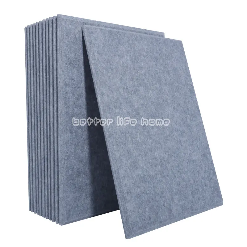 

Home Acoustic Panel 8pcs High Density Sound Proof Wall Panel Studio Soundproofing Treatment Polyester Sound-absorbing Panels