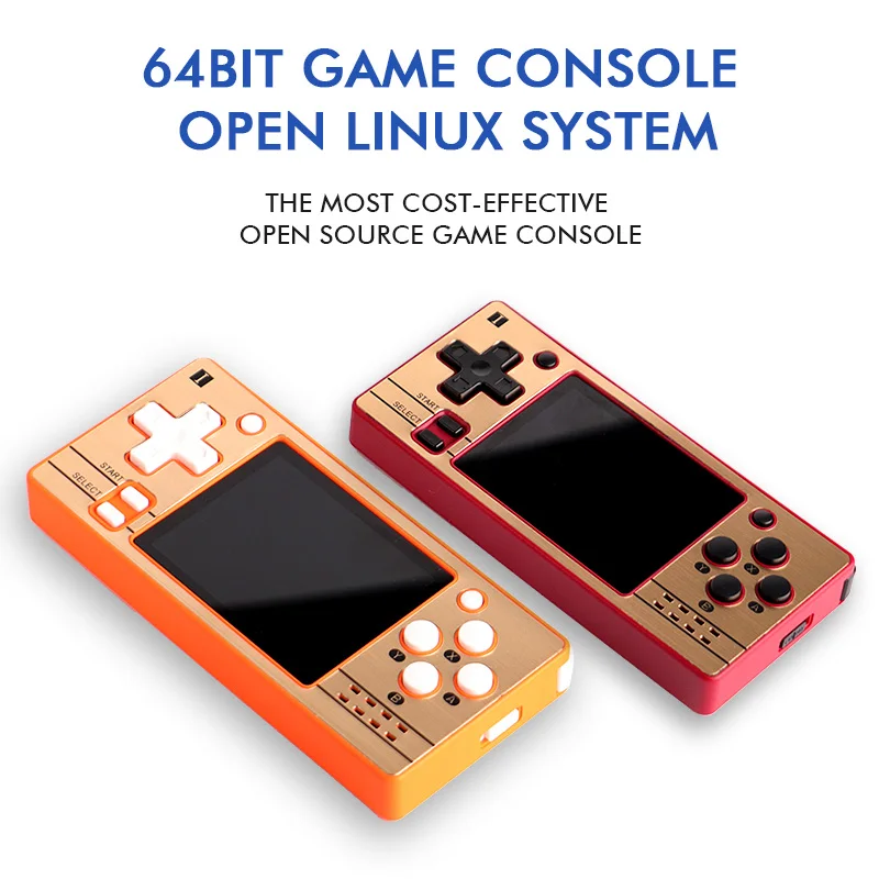 Q20 Mini 64-битная портативная игровая консоль с открытой системой Linux 2 4-дюймовый HD OCA