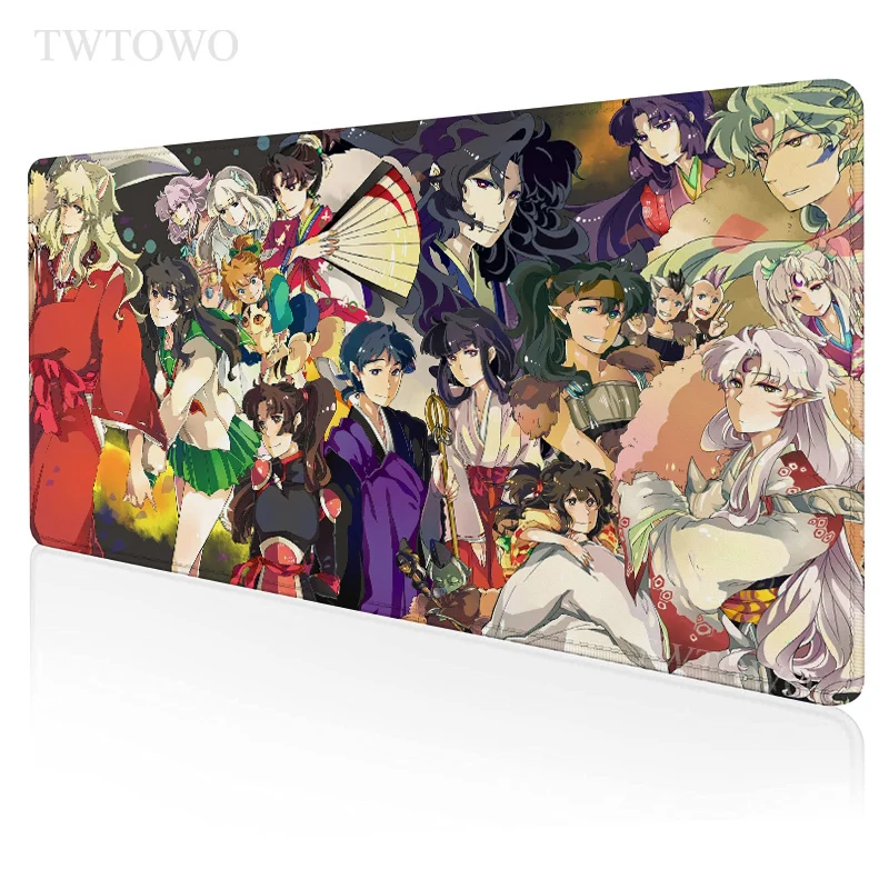 

Inuyasha Mouse Pad Gamer XL Large New Computer Home Mousepad XXL MousePads Carpet Natural Rubber Office Soft PC Table Mat