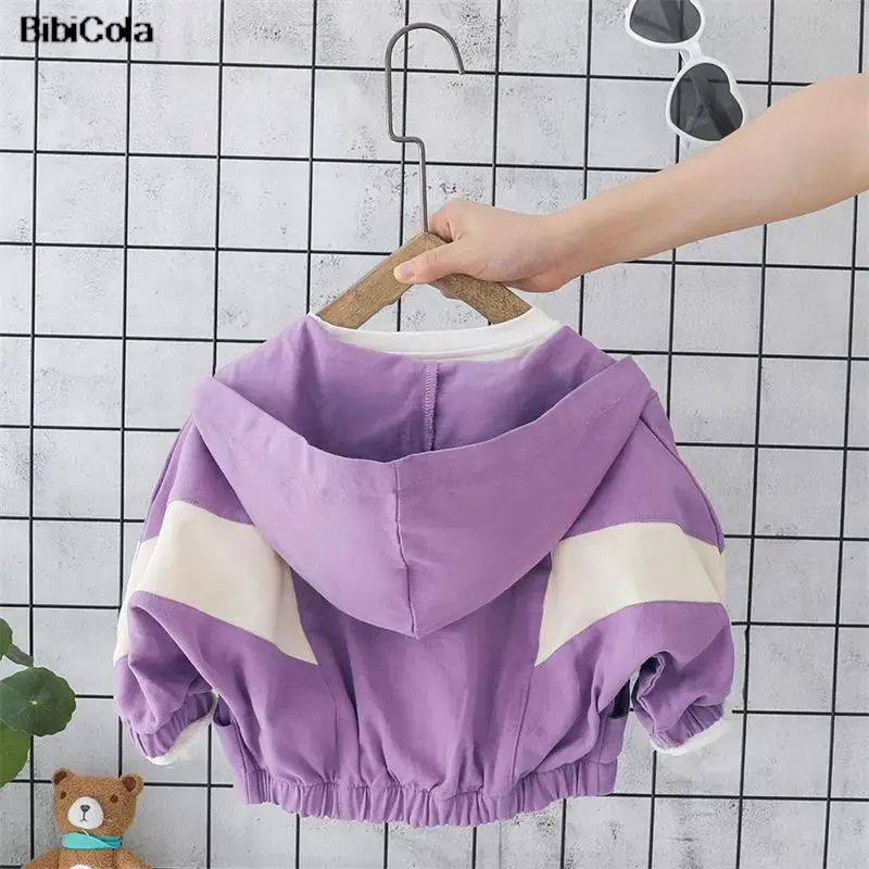 

2022 new spring and autumn clothing girls coat children's baby clothes fashion outdoor sports tops 1-6 years old casual coat