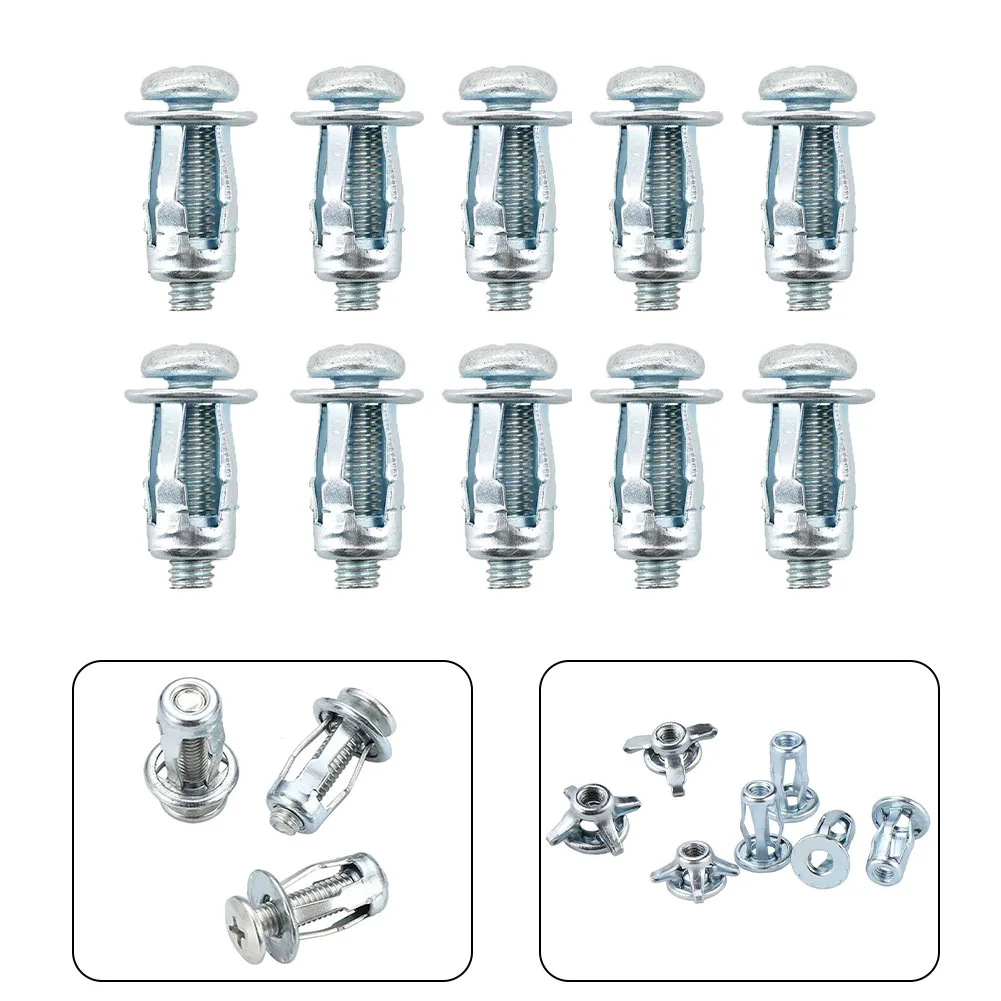 

10set M4 M5 M6 M8 Petal Rivets Nuts Car Metal Screw For Hollow Wall Iron Skin Petal Nut Expansion Lantern Hand Tools Hardware