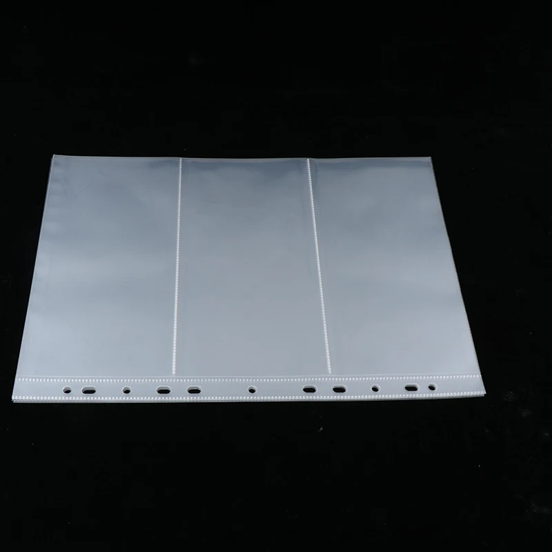 

10 шт., Прозрачные Вкладыши для банкнот, с 3 отделениями