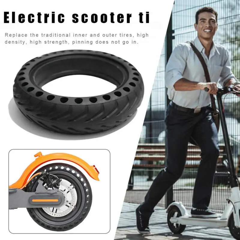 

Резиновая сотовая шина, противоскользящий дизайн, надежная, легкая в установке, прочная, Премиум качество, сменная шина для электрического скутера
