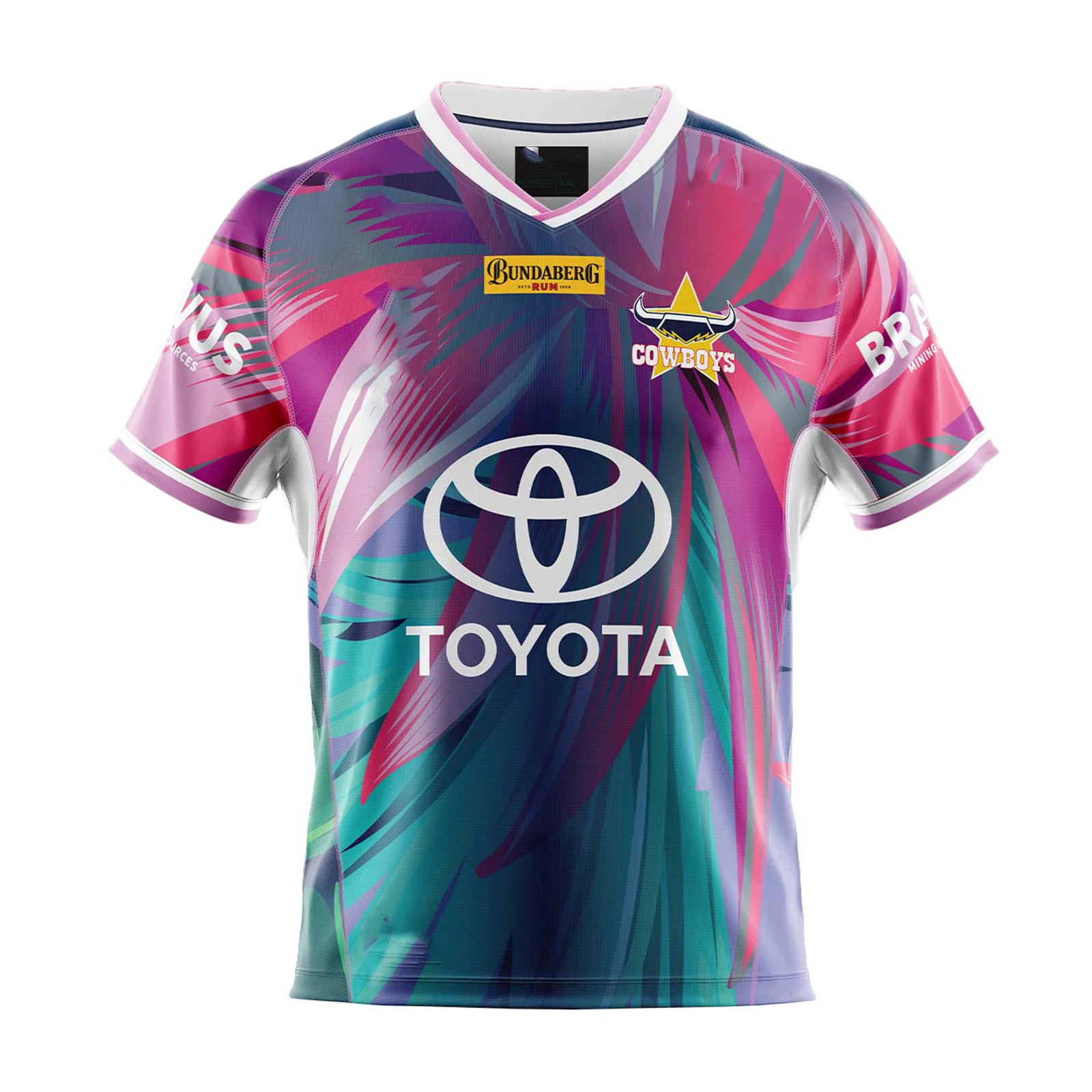 

2022 North Queensland Cowboys Mens Women In League Rugby Jersey