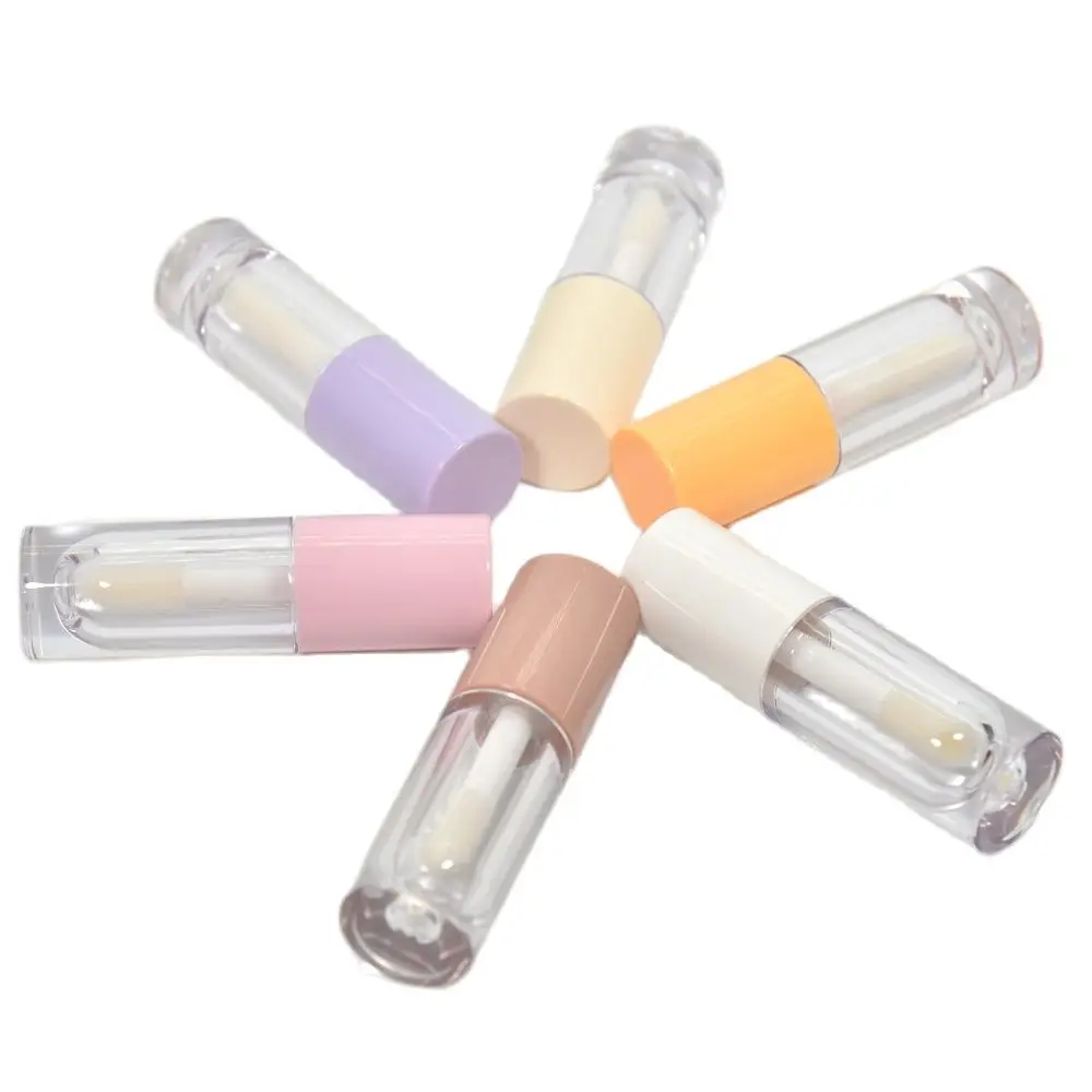 

Private Label Wholesale 6.5ml Big Brush Empty Lipgloss Tubes Round Clear Lip Gloss Tube Bottle Cosmetics Packaing Container