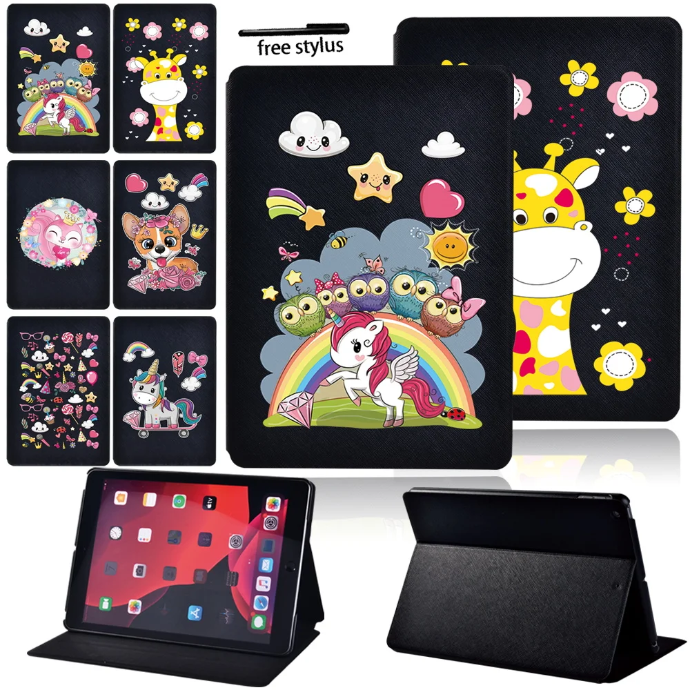 

Tablet Case for Apple Ipad 9th 2021/8th/IPad 2/3/4/IPad Pro 11/9.7/IPad Mini 1/2/3/4/5 mini 6 2021 Unicorn Series Cover+Stylus