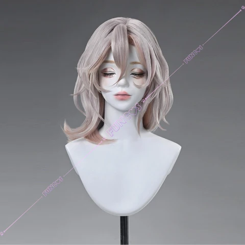 Kuchiba Женский парик Honkai Star Rail пепельно-розовый