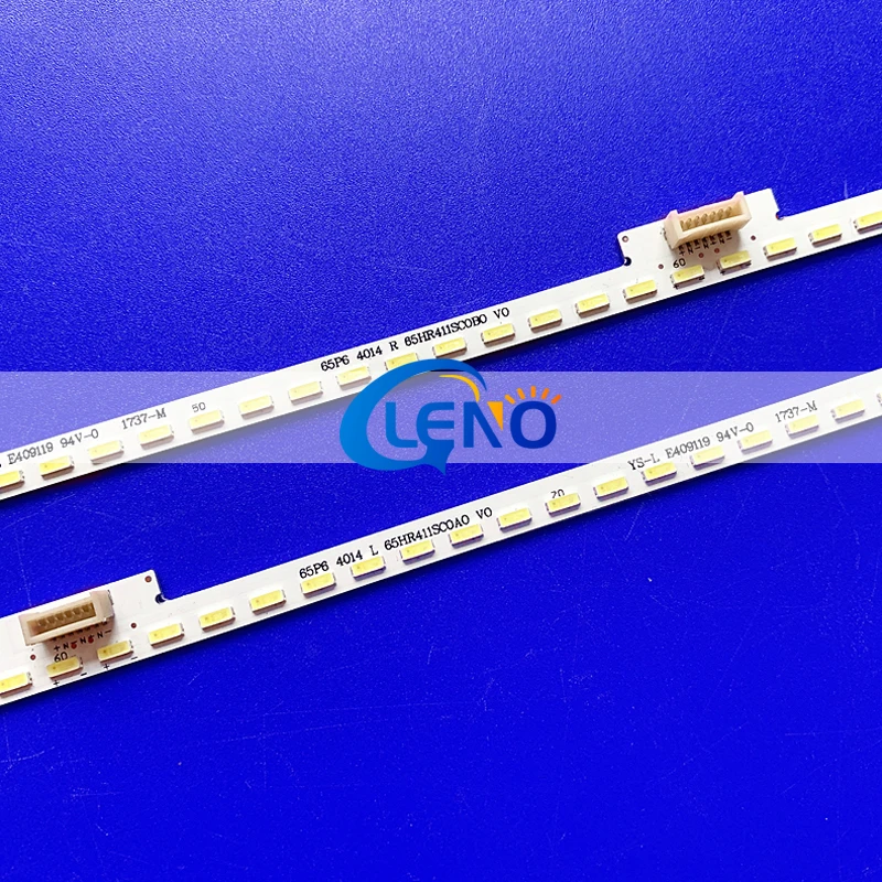 

100% New 2pcs/Kit LED strips for 65P6US 4C LB65C0 HR01L 4C LB65C0 HR02L 65P6 4014 L 65HR411SC0A0 V0 65P6 4014 R 65HR411SC0B0 V0