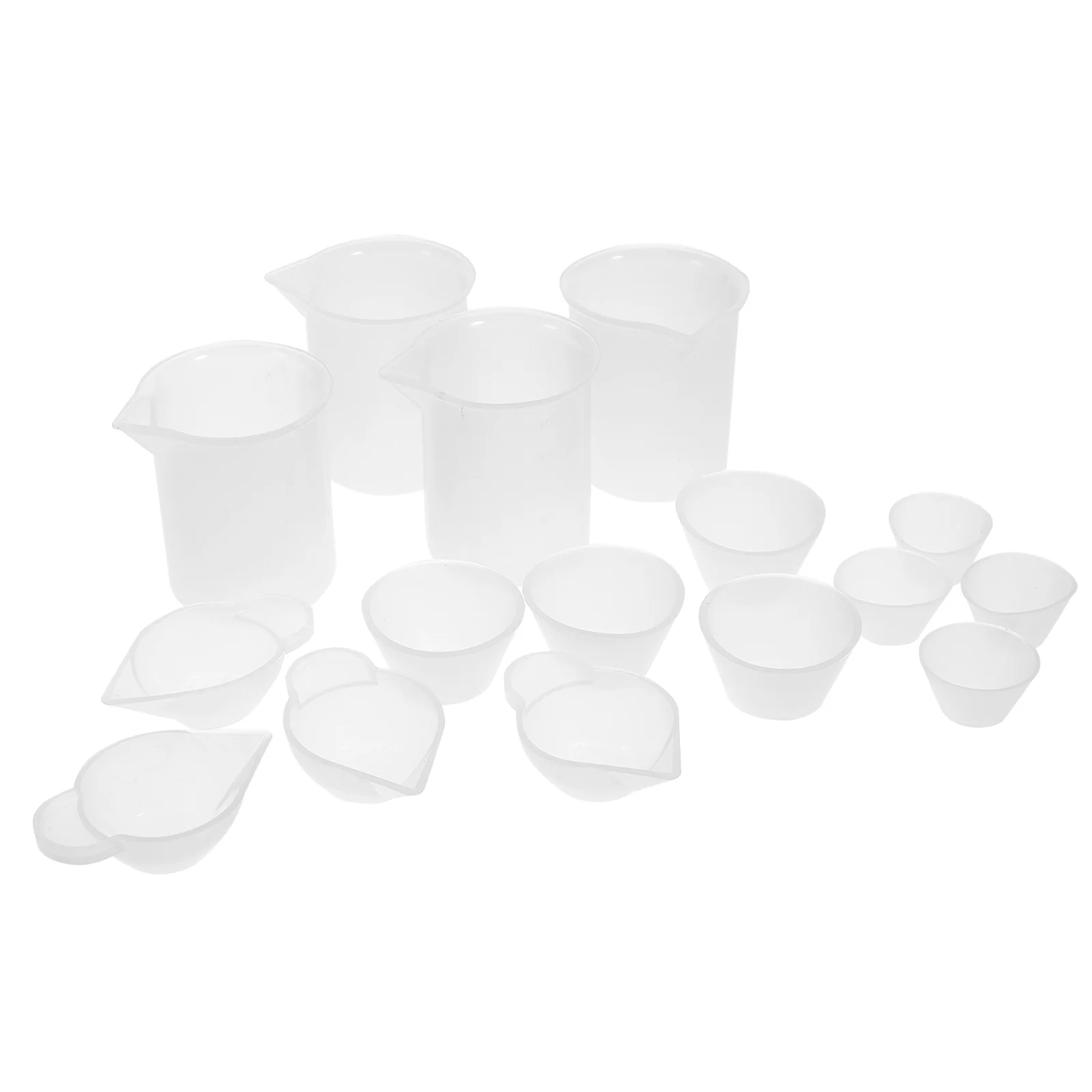 

16 Resin Making Silicone Measuring Cups Pouring Cups for Epoxy Resin Casting Arcrylic Pouring Pigment Mixing