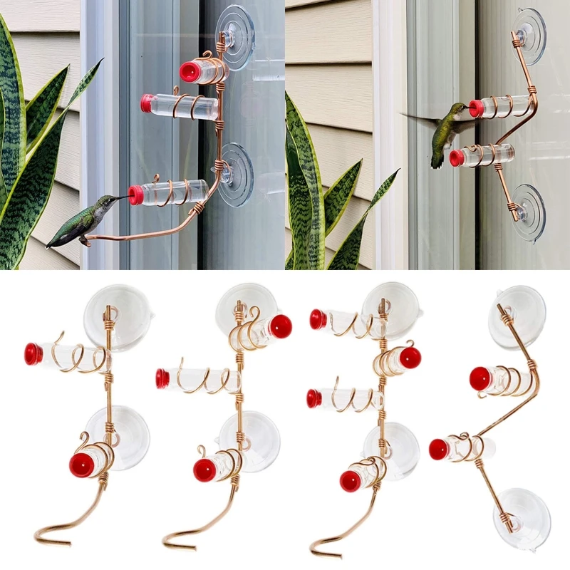 

67JE присоска для окон, фидер для Колибри, медная проволока ручной работы