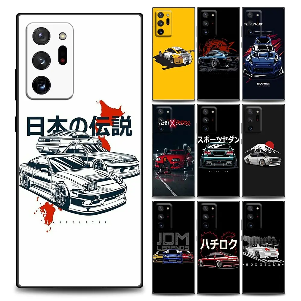 

Sports Car JDM Drift Phone Case for Samsung Note 8 Note 9 Note 10 M11 M12 M30s M32 M21 M51 F41 F62 M01 Soft Silicone