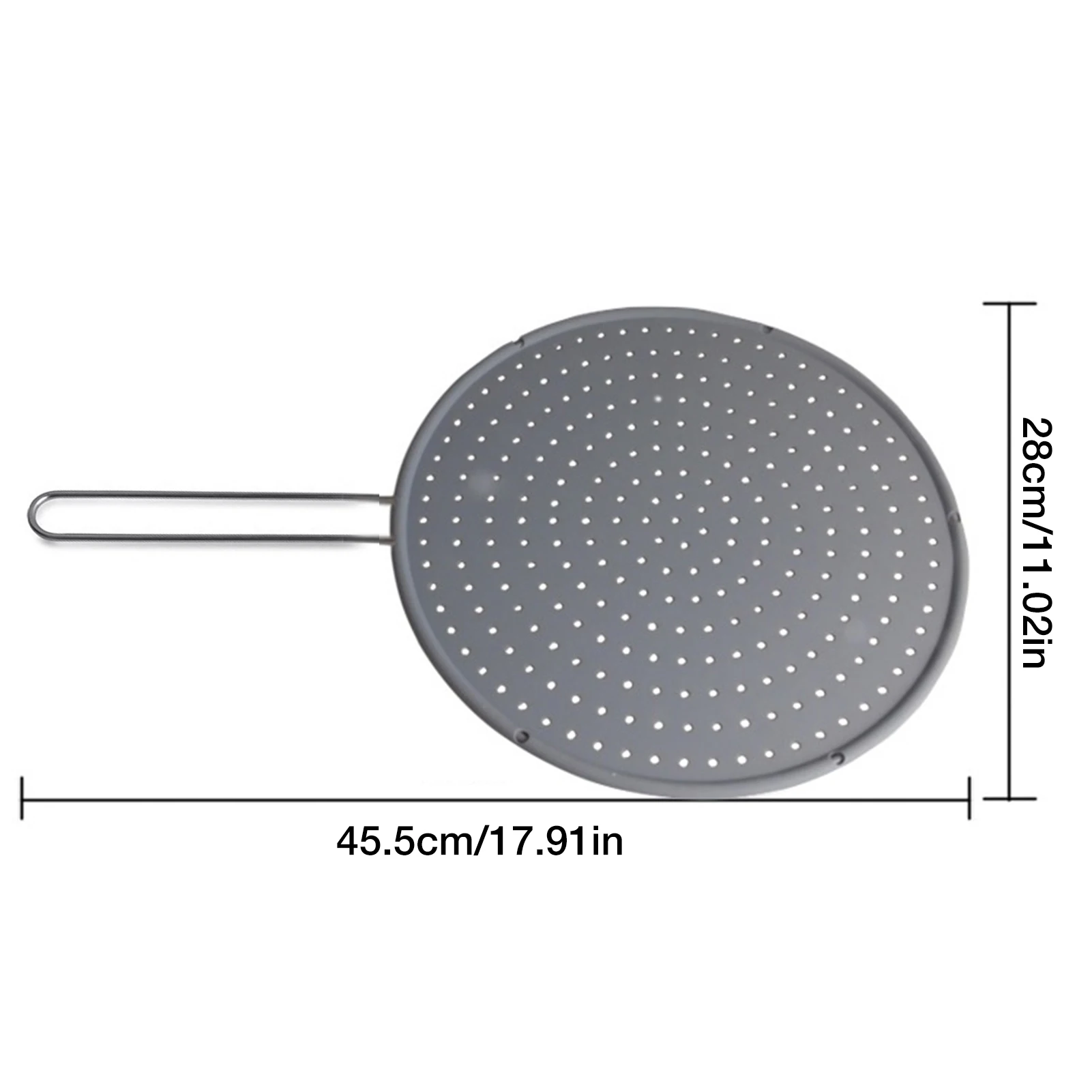 Экран для сковороды с ручкой Легкая очистка крышка из нержавеющей стали смазкой