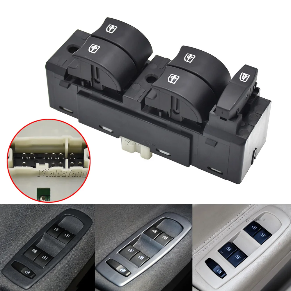 

For 2008-2016 Renault Koleos 11Pins Master Electric Power Window Switch Control Button 25401-JY40B 25401JY40B Car Styling