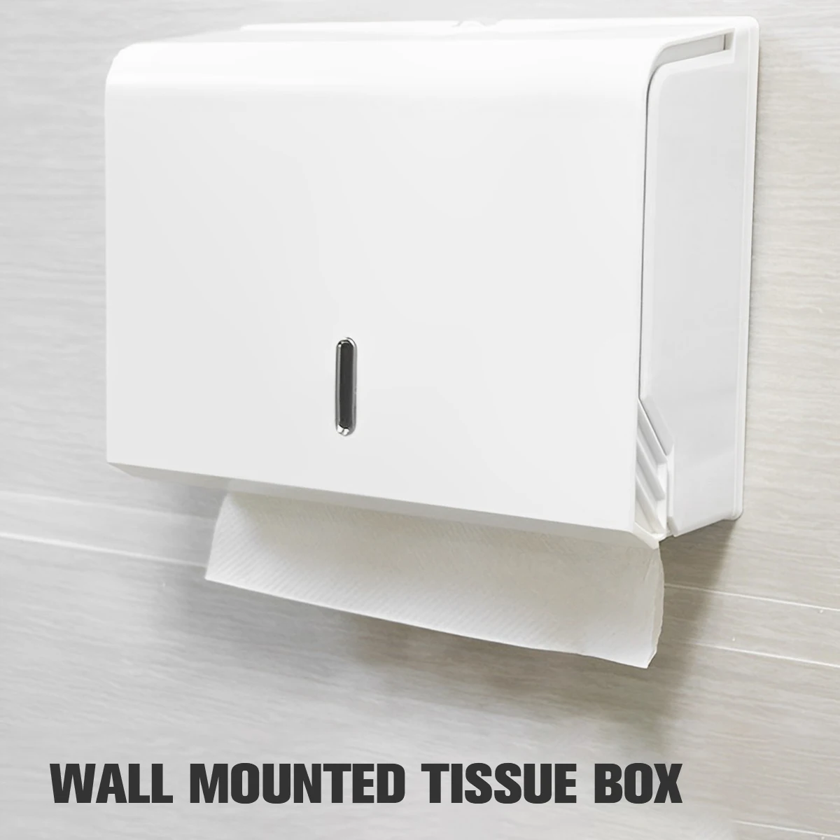 

Paper Towel Dispenser Roll Towel Dispenser Wall Mounted Tissue Holder Toilet Tissue Roll Hanger Plastic Durable Tissue Box