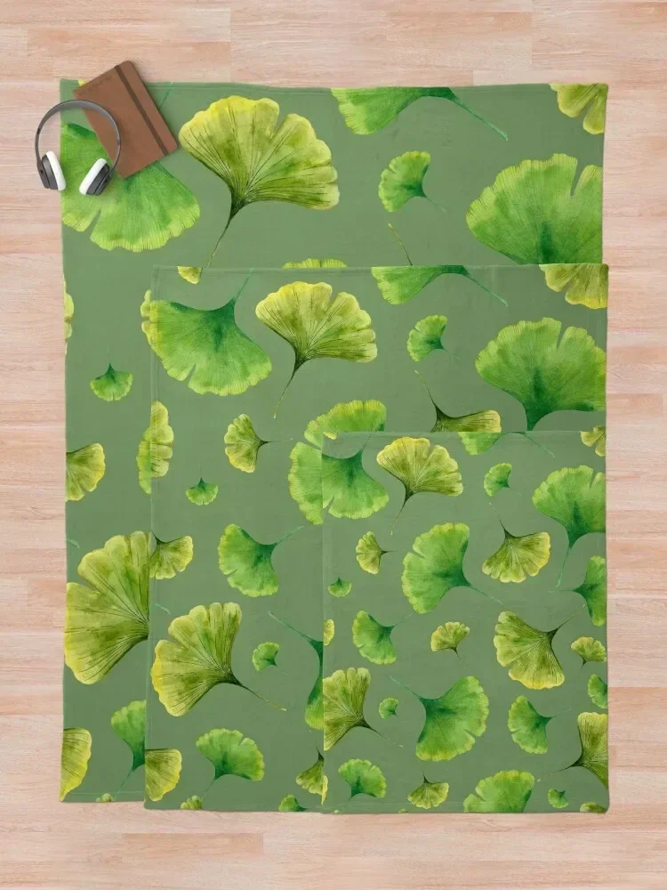 Одеяло с листьями гинкго теплое зимнее одеяло для пикника летние одеяла