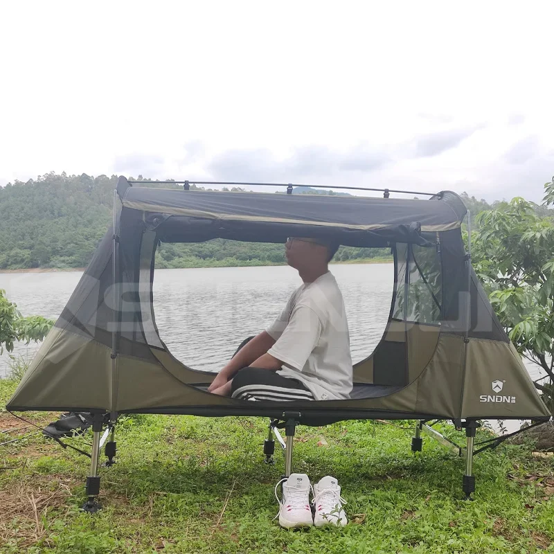 Палатка быстрооткрывающаяся для двух человек складная кровать сна и рыбалки