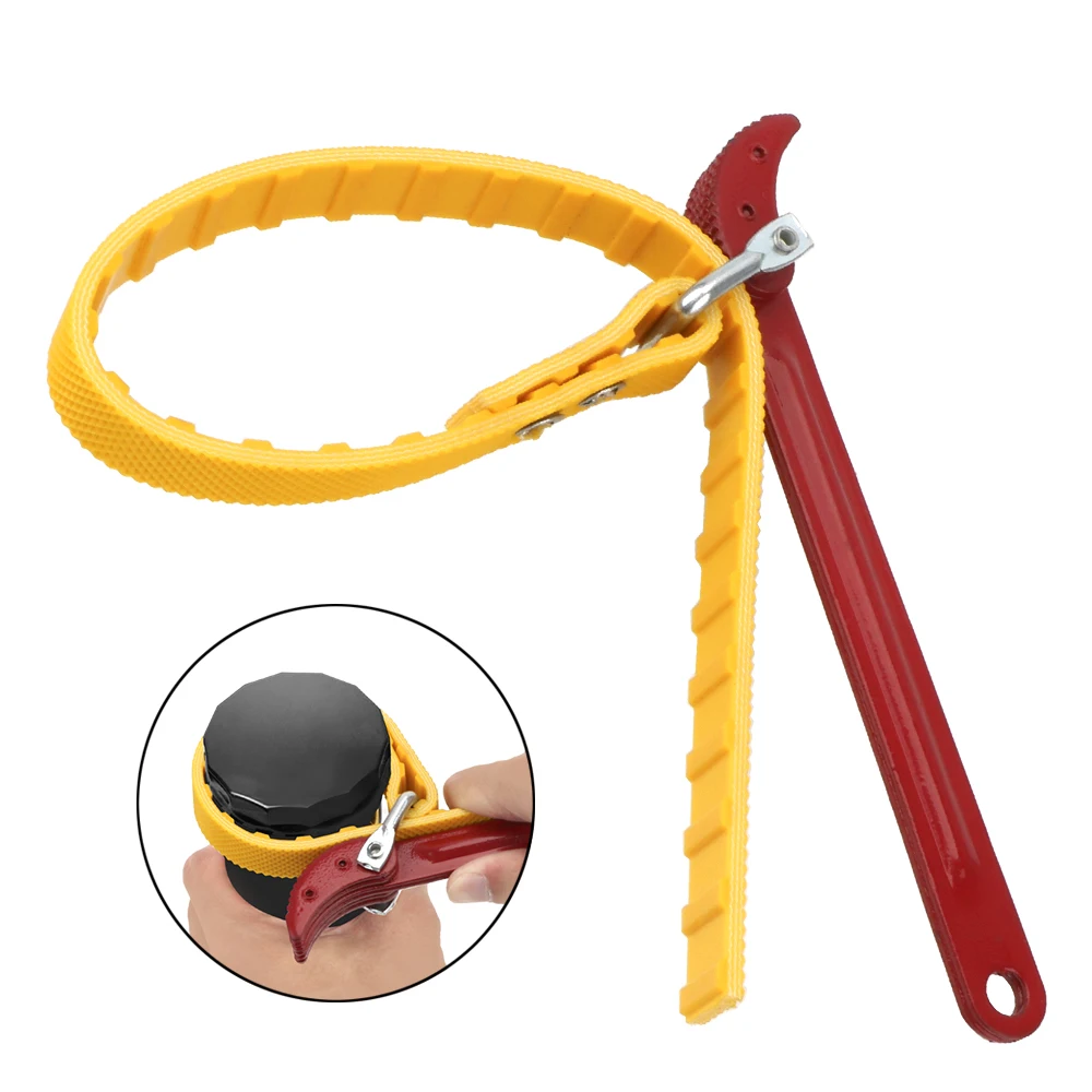 

Chain Oil Filter Belt Wrench Oil Filter Oil Filter Wrench Puller Strap Spanner Adjustable Strap Opener