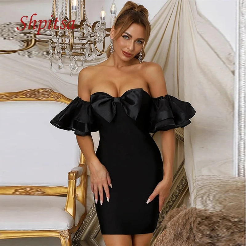 

Sexy Black Little Short Cocktail Dresses Party Homecoming Graduation Women Prom Plus Size Mini Semi Formal Dresses