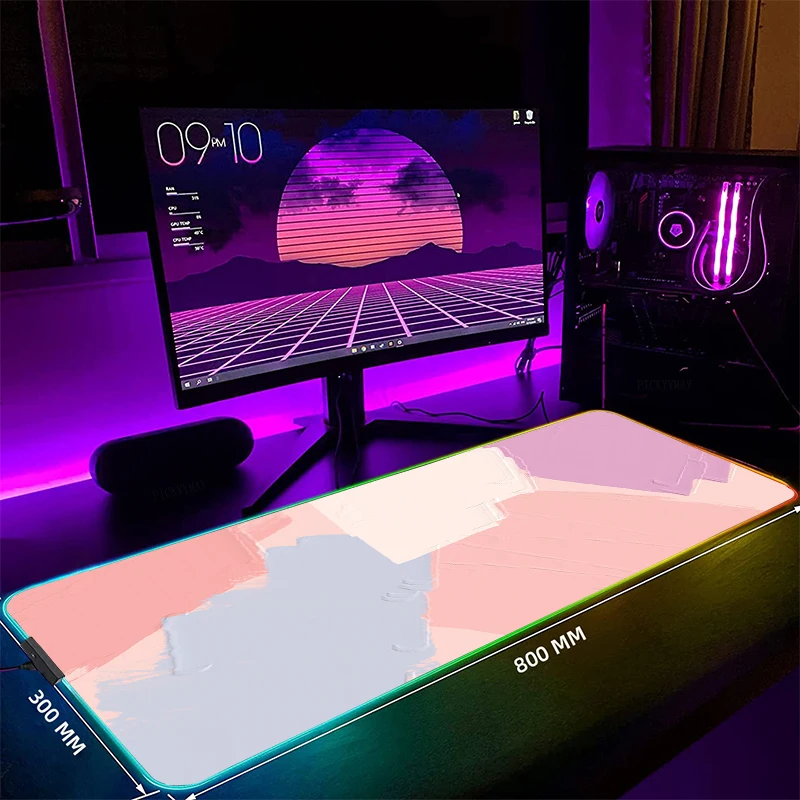 

colour Large RGB Mouse Pad XXL Gaming Mousepad LED Mouse Mat Gamer Mousepads Luminous Table Mats Desk Pads With Backlit
