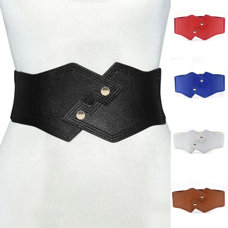 

Elastic Wide Corset Belts For Women Waist Plus Size Belt Female Dress Waistband Big Stretch Cummerbunds Clothes Accessory