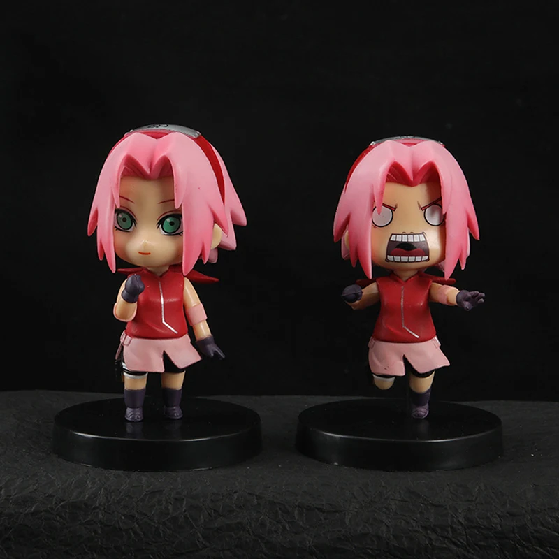 Haruno Sakura Funny Standing Kawaii Girl Doll Pvc Collection Model Toy Kid Gift