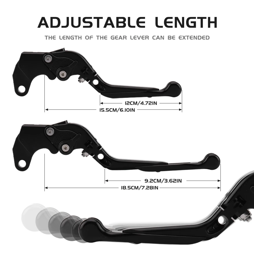 Выдвижные складные рычаги тормозной муфты для мотоциклов Daytona 675 Street Triple R/RX 2009-2016