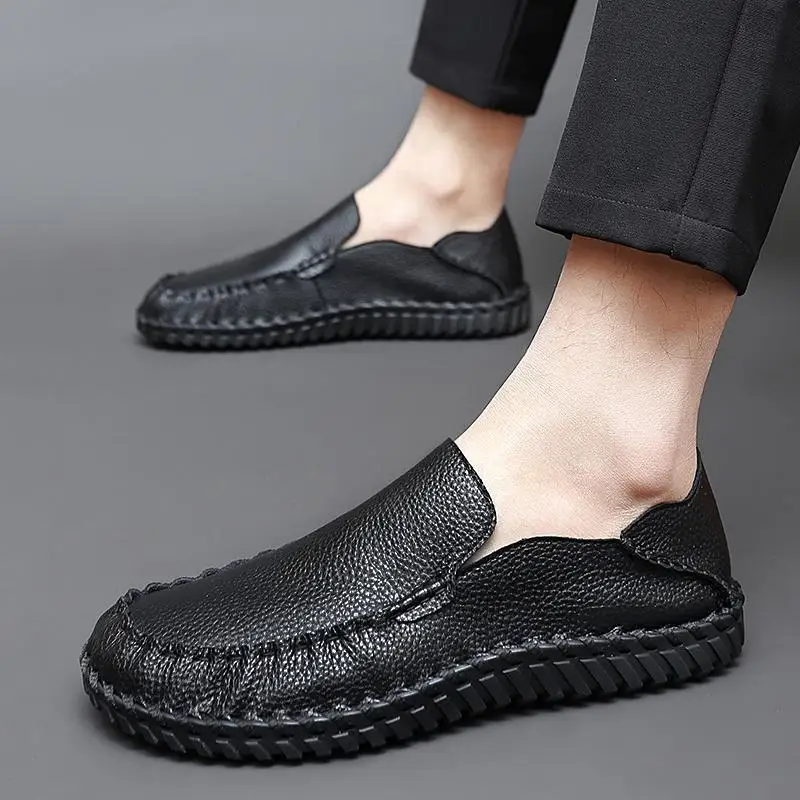 

Tods Men's Leather Shoes Spring and Autumn Breathable Casual Men's Shoes Genuine Leather Soft Bottom Comfortable Loafers