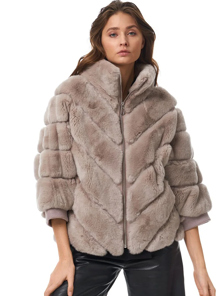 Faux Fur Coat Women 2022 Winter New Fashion Fluffy Thick Warm Artificial Fox Fur Jacket Female Elegant Oversize Outwear Clothing