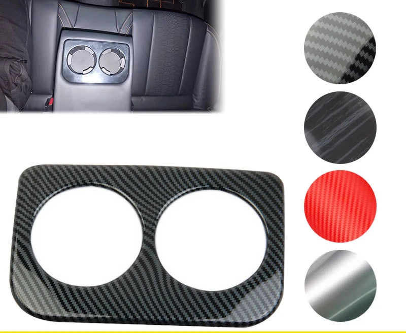 

Задний подлокотник, стакан для воды из углеродного волокна, декоративная рамка для Subaru XV 2017 2018 2019 2020 2021 2022