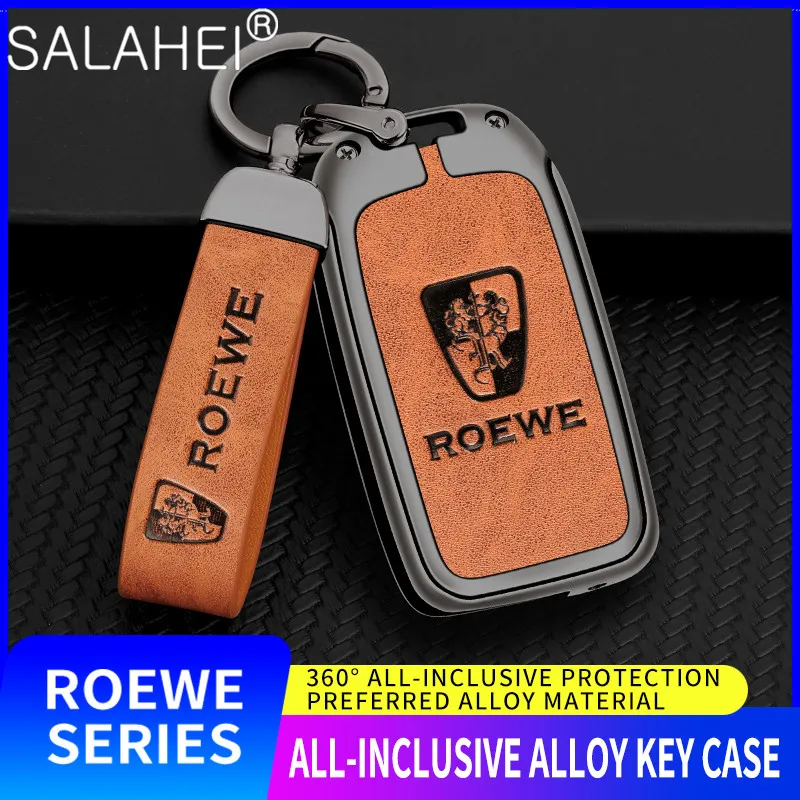 

Zinc Alloy Car Styling Key Fob Case Full Cover Protector Shell For Roewe RX3 RX5 RX8 i5 i6 ERX5 2017 Auto Interior Accessories