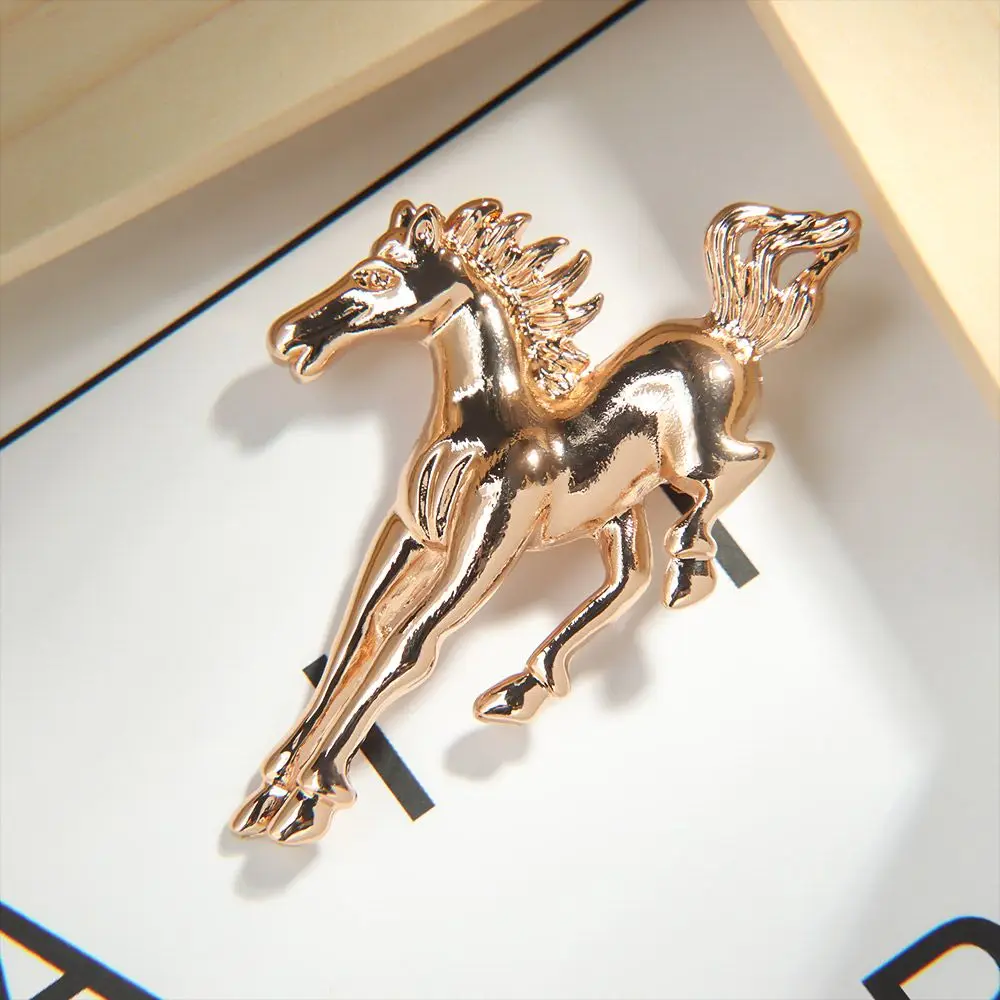 

Alloy Women Horse Shape Metal Fashion Jewelry Gift Lapel Pin Brooch
