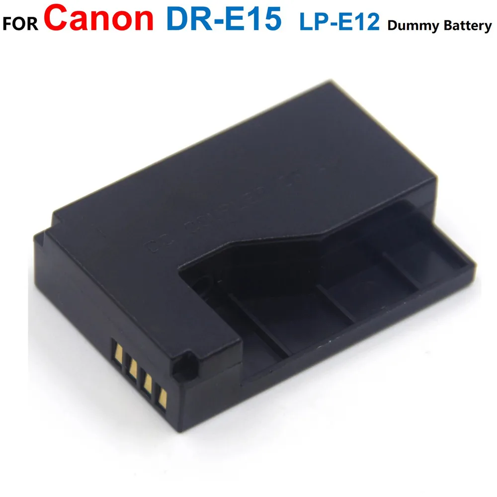 

DR-E15 DC Coupler LP-E12 Fake Battery Fit Power Adapter For Canon ACK-E15 EOS-100D Kiss x7 EOS Rebel SL1 SX70HS Camera