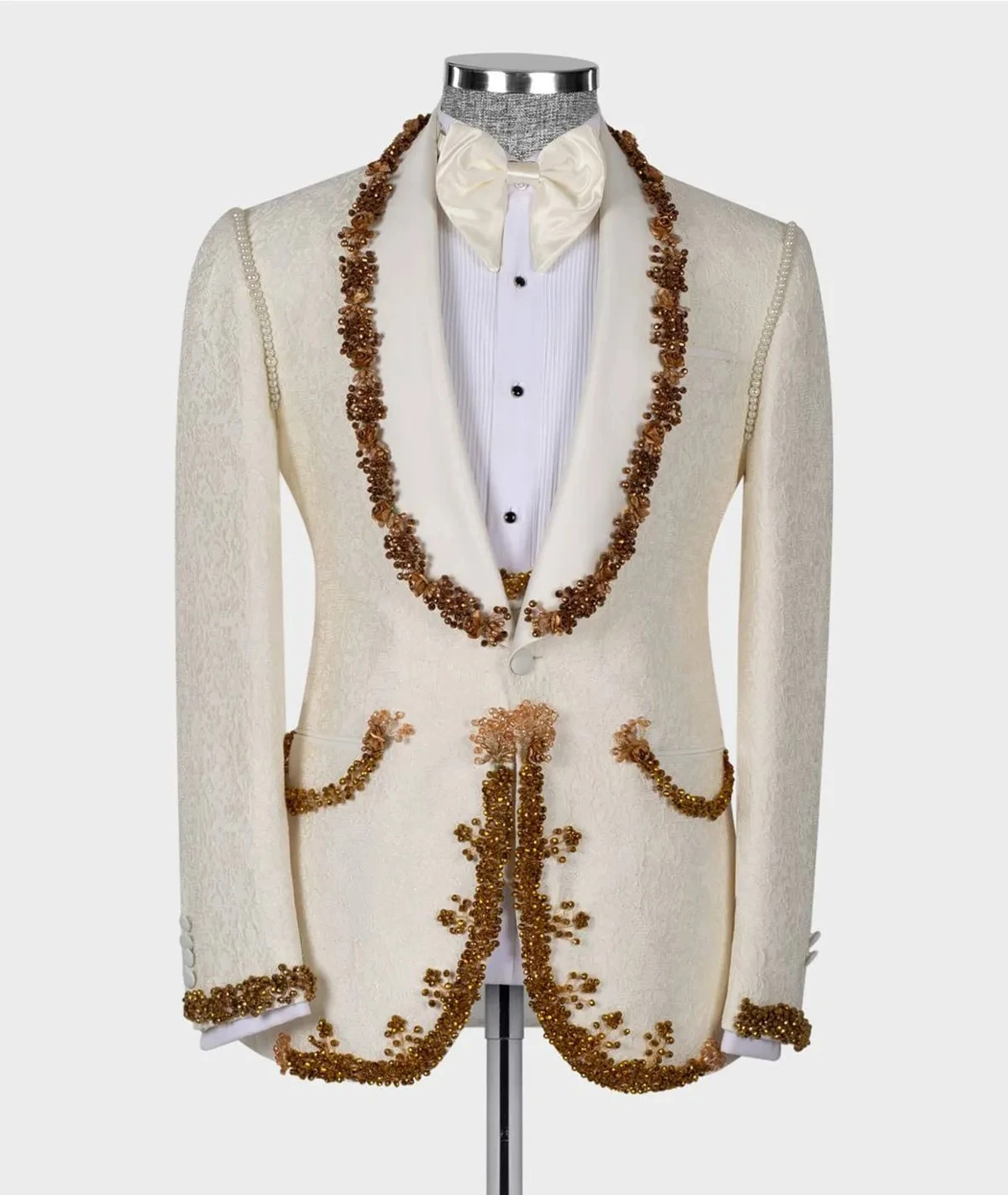 Роскошные бусины с жемчугом новый дизайн комплект из 2-х предметов блейзер жилет